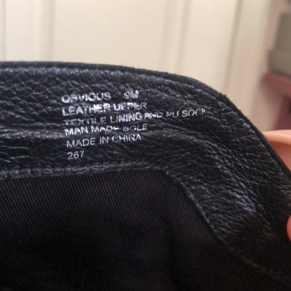 Steve Madden - size 9 Black Leather Over the Knee Boots - Picture 6 of 8